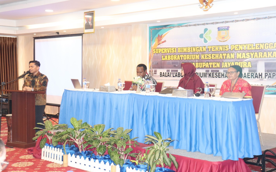 Balai Laboratorium Kesehatan Daerah Papua Melaksanakan Supervisi Penyelenggaraan Laboratorium Kesehatan Masyarakat di Kabupaten Jayapura