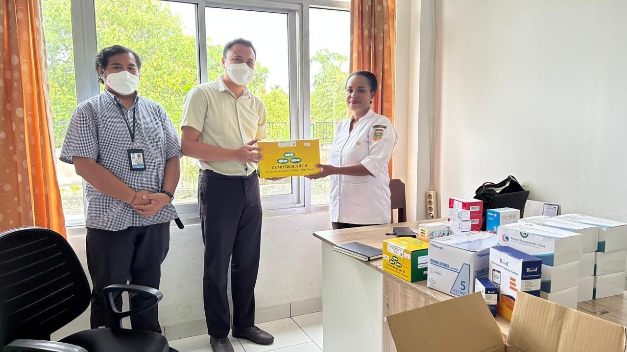 Keterlibatan Puskesmas Arso Kota, Kabupaten Keerom dalam mendukung rangkaian penelitian Dokumentasi : Bayani Nur Azmani, S.Si., M.Si.