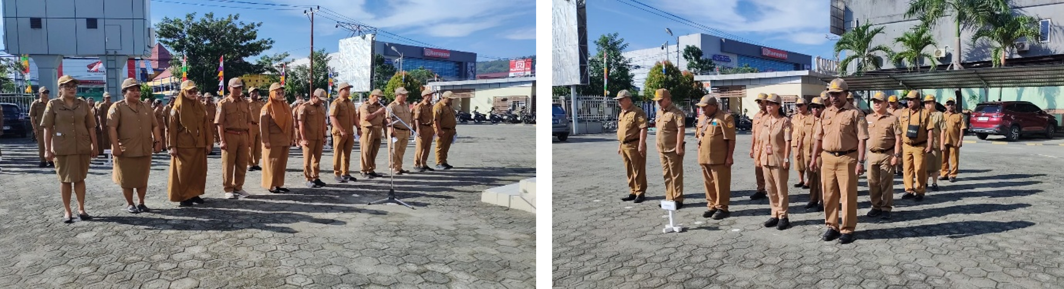 Suasana Apel Pagi Dilingkungan Dinkes Papua